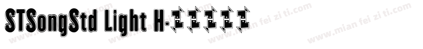 STSongStd Light H字体转换